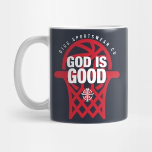 GOD IS GOOD (NAVY & RED) Mug